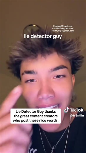 Your Lie Detector Guy thanks fun content creators who post these nice mentions! And John is at CertifiedPolygraph.com PolygraphRental.com RealityTVpolygraph.com #liedetectorguy #tr3ntiin #polygraphguy #realitytvpolygraph #polygraph @TR3NTIIN🖤