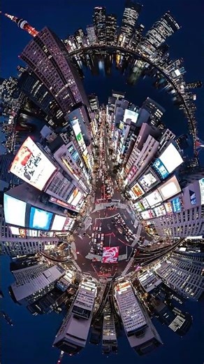 Tokyo 3D Generate a hyper-realistic, 360-degree "Full-Bleed" Stereographic Projection