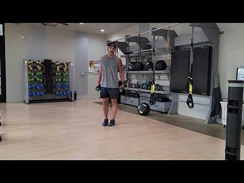 Multiplanar Lunge with dumbbells