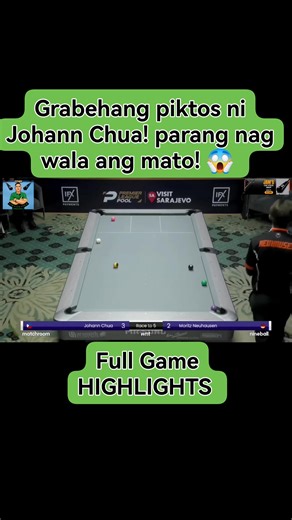 Premier League Pool 2025 9 Balls Championship Round 1 Full Game HIGHLIGHTS Between Johann Chua 🇵🇭 🆚 Moritz Neuhousen #highlightseveryone #billiards #highlightseveryonefollowers2025 #highlights2025 #viralpost2025シ | Jam'z Cue Jamil