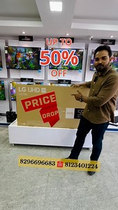 102K views · 2K reactions |  LG 55-inch 4K Smart TV UT80 at a Massive 47% OFF – Limited Time Offer!  | NZ Enterprises, Bangalore #LGTV #SmartTV #4KUltraHD #BigScreen #TVDeals #HomeEntertainment #DiscountOffer #BestPrice #LimitedOffer #Bangalore #NZEnterprises #TechSale #TVDiscount #Shopping #ElectronicsSale | NZ Enterprises | Facebook