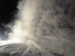 Hot Water Thrown Into Cold Air - 1/7 speed