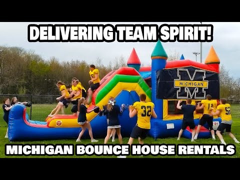 Michigan Bounce House Rentals delivers team spirit!
