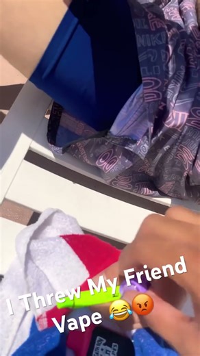I Threw My Friend Vape 😂😡 #ytshorts #shortfeed #fyp #comedy #vape #2023 #friends #prank- Seshlehem