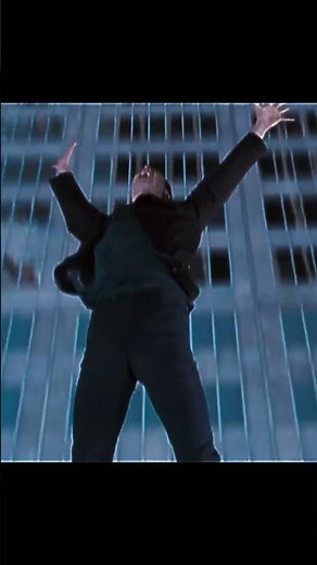 Neo jumping from the building [MATRIX 1999]