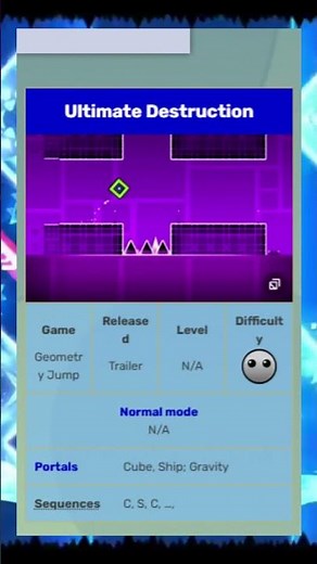 What is the first geometry dash level ever made?