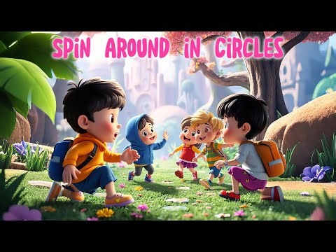 🎵✨ Spin Around in Circles – Fun Dance Song for Kids by Rainbow Melody Kids! 🌈👦👧