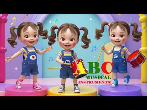 🎶 ABC Musical Instruments Adventure! 🥁🎺 | Learn the Alphabet with Sounds | Tumble Jumble