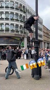POV: Dublin street performers hit different. 😱😱😱🔪🇮🇪