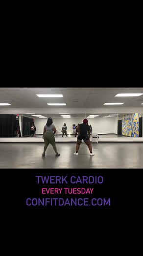 2.2K views · 51 reactions | Let’s gooooo 掠 Join us tomorrow for Twerk cardio. We break down a high energy routine step by step and repeat  until you get it. This cardio workout is one that you don’t want to miss out on. Every Tuesday is twerk Tuesdayyyy  No experience needed. #confitdance #confitdancestudio #twerkout #beginnertwerk #twerk #cardio #twerkoutworkout #twerkroutine #twerkcardio | Confitdance LLC. | Facebook