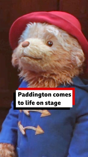 2.9M views · 56K reactions | Watch the adorable moment Paddington comes to life on stage 笠殺 The Berkshire team behind a new musical has described the "magical" moment an audience saw him for the first time. More here: https://www.bbc.co.uk/news/articles/cvg7148my63o | BBC Berkshire | Facebook