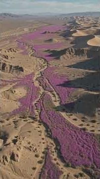 🌸 The Desert That Suddenly Blooms! 😱 | Atacama Desert Bloom #Shorts