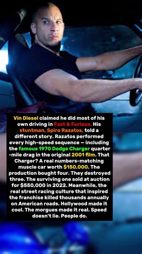 Vin Diesel Lied About Driving Fast & Furious — The Stuntman Told The Truth