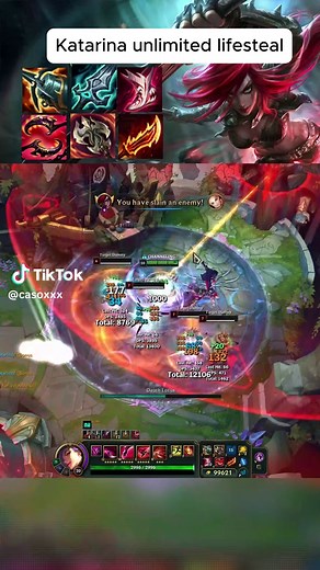 Katarina unlimited lifesteal build for League of Legends