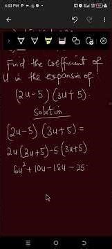Quadratic expression