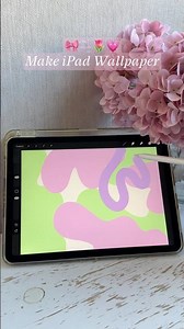 Easy iPad Wallpaper Tutorial 🌷🎀 #shorts #diy #procreate #ipad #wallpaper #easy #tutorial