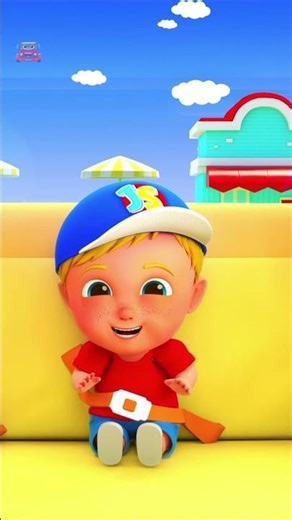 Wheels on the bus go round and round #shorts #kidssongs #nurseryrhymes #musicforkids #preschool