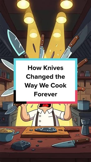 From ancient obsidian blades to modern steel, discover how knife evolution shaped the world of cooking! #History #CulinaryArts #KitchenTools #CookingFacts #FoodHistory