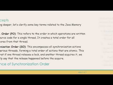 Understanding the Importance of Synchronization Order in the Java Memory Model