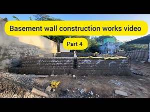 basement wall 🧱 construction video| complete basement building process "👷