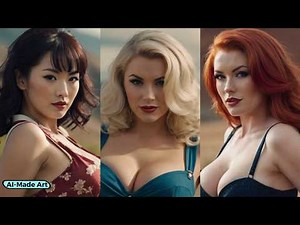 Pin-Ups reimagined | AI-Made Art