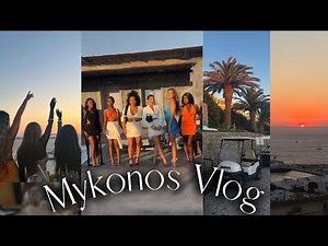 MYKONOS TRAVEL VLOG | Lit Girls trip | Boat Ride, Beach Clubs, So much FUN!!
