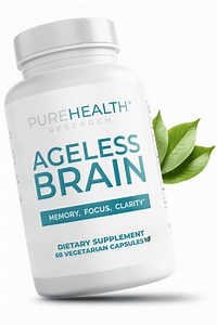 Ageless Brain Memory Supplements for Adults, Nootropic Brain Supplement, Brain Health Supplements for Adults with Vitamin B6, Alpha GPC, Bacopa Monnieri by PureHealth Research