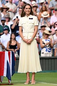 Princess Kate Returns to Wimbledon in Elegant Monochrome Outfit