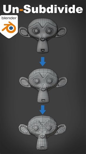 Un-subdivide in Blender