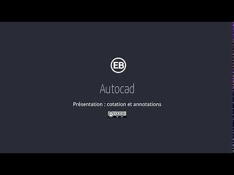 Autocad: presentation → dimensioning and annotations