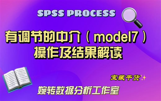 SPSS PROCESS有调节的中介效应（model7）操作及汇报