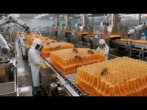 Inside the Honey Factory Extracting Raw Nectar into Clear Golden Honey (Full Process)