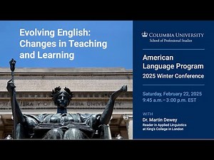 Dr. Martin Dewey "The Value of Critical Thinking in a Changing Landscape" -25' ALP Winter Conference