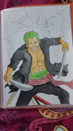 Je vous fais un défi !!! #trend #dessin #roronoazoro#onepiece #anime #manga #mangadrawing