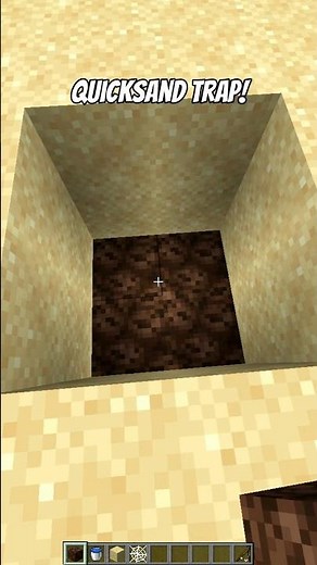 Minecraft Quicksand Trap Tutorial 😈