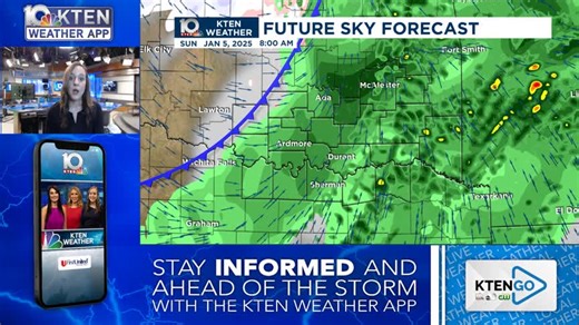 1.7K views · 22 reactions | Get ready for a wild ride today! We'll stat out the day in the upper 50s early in the morning and then quickly cool into the 30s as the arctic air slams south. Rain is possible for eastern Texoma. Winter precip may occur far north. | KTEN Weather | Facebook