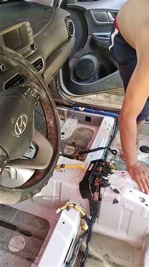 Hyundai Kona engine cleaning and detailing#like #subcribe