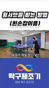 [Table Tennis Lesson] How to Receive Sidespin Serves (For Left-Handers) #TableTennisLesson #Table...