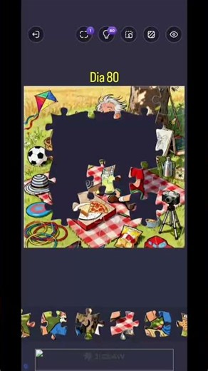 Dia 80 jogando quebra cabeça 🧩#puzzle