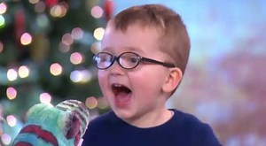 722K views · 11K reactions | The look on Noel Hopkins' face when we gave him a cuddly T-Rex to take home...    | This Morning | Facebook