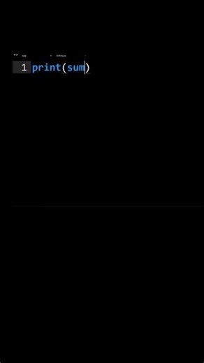 What Does Sum Do In Python