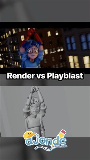 Render VS Playblast of a Spider-Man animation I made