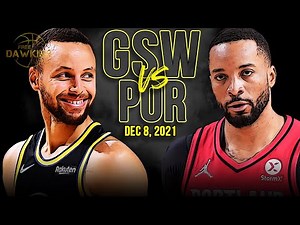 Golden State Warriors vs Portland Trail Blazers Full Game Highlights | Dec 8, 2021 | FreeDawkins
