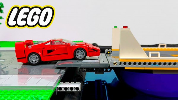 Built a LEGO System to Cross a River: Floating Lifting and Fully Working Brick Engineering