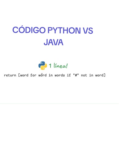 Respuesta a @theblack.midnigt Python vs Java Me pidieron hacer este código en Java porque lo habíamos hecho en Python, entonces hoy vamos a ver 3 formas de escribir esto en Java! Plus viendo cómo se convierte de una línea a mil líneas como es sabido de Java jajaja Espero les guste el vídeo 🗿 #programacion #informatica #java #python #aprenderaprogramar