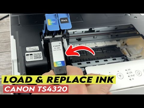 How to Load & Replace the Ink Cartridges in the Canon TS4320