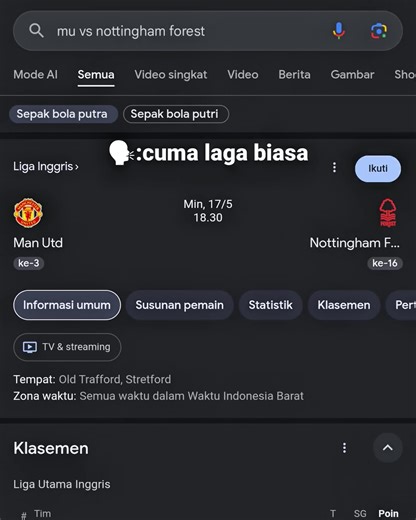 Casemiro terakhir di Man United: perpisahan vs Nottingham