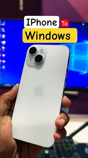 how to data transfer iphone to windows in a minute 🤔 #iphone #datatransfer