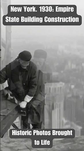 New York. 1930: Empire State Building Construction #history #newyork #historicphotos