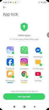 how to lock apps (easy steps )